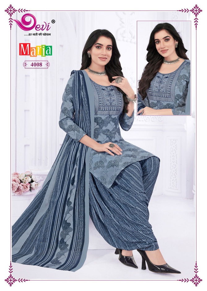 Maria Vol 4 By Devi Neck Work Cotton Patiyala Readymade Dress Orders In India